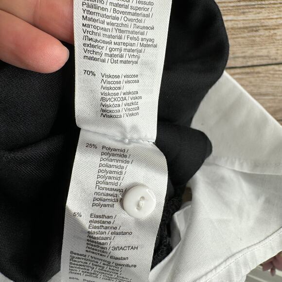 LASCANA Women's Layered Hooded Black White Pullover Sweatshirt Size‎ 4 / 6 Small - Picture 7 of 7